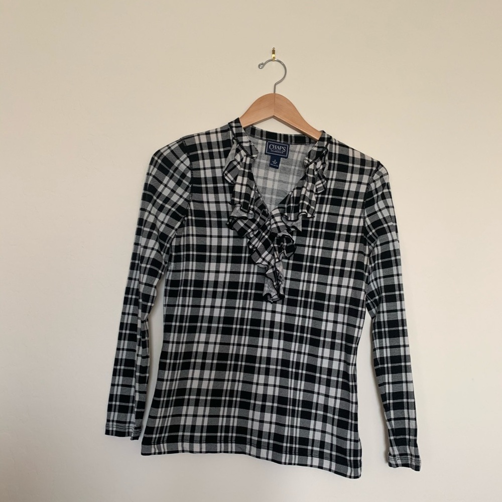 Long sleeve chaps blouse